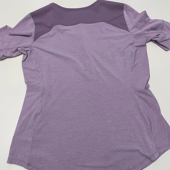 5.11 Tactical Women's Willow Henley Training Top Purple Stretch Fabric Size M - Picture 5 of 7
